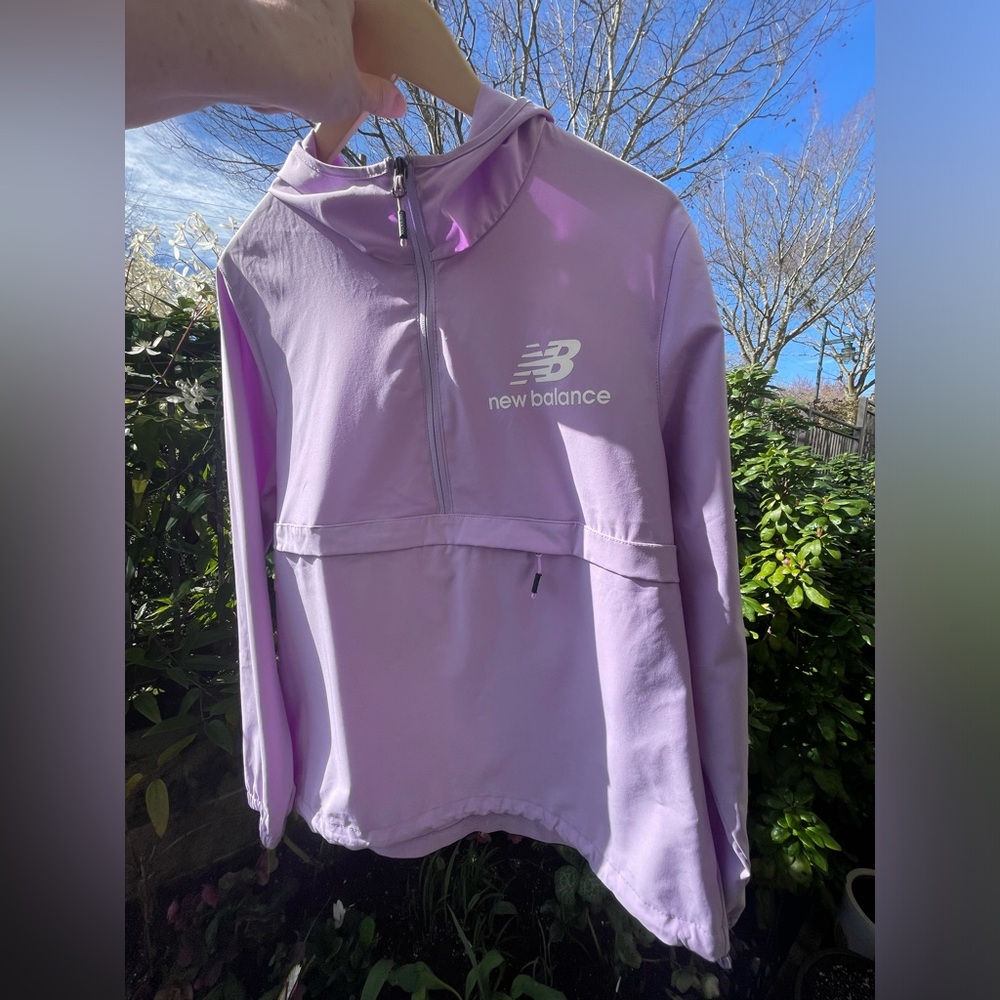 New Balance Lavender Quarter-Zip Jacket